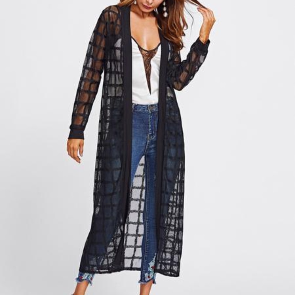 Satou | Sheer Black Duster
